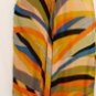 NINA AUSTIN MULTI-ORANGE/YELLOW V-NECKLINE GOWN SIZE, X-SM