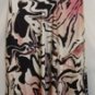 NINA AUSTIN MULTI-PINK/BLACK ANIMAL PRINT HALTER NECK BACK OUT GOWN SIZE, MED