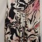 NINA AUSTIN MULTI-PINK/BLACK ANIMAL PRINT HALTER NECK BACK OUT GOWN SIZE, MED
