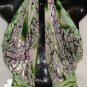 NINA AUSTIN SLEEVELESS MULTI-GREEN FLOWER GOWN W/ CHOCKER NECK SIZE, MED