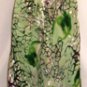NINA AUSTIN SLEEVELESS MULTI-GREEN FLOWER GOWN W/ CHOCKER NECK SIZE, MED