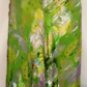 NINA AUSTIN MULTI-GREEN FLOWER FLORAL SLEEVELESS & OPEN BACK GOWN SIZE, SM