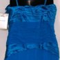 NINA AUSTIN MIDNIGHT BLUE SPAGHETTI STRAP GOWN SIZE, MED, L