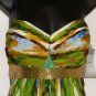 NINA AUSTIN GREEN OLIVE COMBO SPAGHETTI STRAP GOWN SIZE,SM
