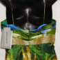 NINA AUSTIN GREEN OLIVE COMBO SPAGHETTI STRAP GOWN SIZE,SM