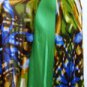 NINA AUSTIN GREEN OLIVE COMBO SPAGHETTI STRAP GOWN SIZE,SM