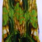 NINA AUSTIN GREEN OLIVE COMBO SPAGHETTI STRAP GOWN SIZE,SM