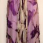 NINA AUSTIN MULTI-PURPLE RUFFLE CAP SLEEVE TOP GOWN SIZE, X-SM