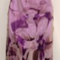 NINA AUSTIN MULTI-PURPLE RUFFLE CAP SLEEVE TOP GOWN SIZE, X-SM