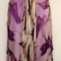 NINA AUSTIN MULTI-PURPLE RUFFLE CAP SLEEVE TOP GOWN SIZE, X-SM