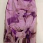 NINA AUSTIN MULTI-PURPLE RUFFLE CAP SLEEVE TOP GOWN SIZE, X-SM