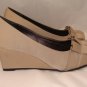 MADELINE LYDIA MUD OPEN TOE 3" WEDGE HEEL SIZE, 6, 7.5
