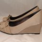 MADELINE LYDIA MUD OPEN TOE 3" WEDGE HEEL SIZE, 6, 7.5