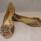 MADELINE HAVANA BONE OPEN TOE FLATS SIZE 10 MADELINE HAVANA BONE OPEN TOE FLATS SIZE 10