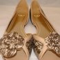 MADELINE HAVANA BONE OPEN TOE FLATS SIZE 10