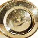 WM ROGERS VINTAGE 12" SILVER PLATE SERVING PLATTER W/ ROPE EDGING RIM