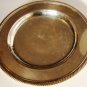 WM ROGERS VINTAGE 12" SILVER PLATE SERVING PLATTER W/ ROPE EDGING RIM