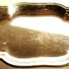 WM ROGERS SILVER CO SILVER-PLATE FOOTED BREAD/SNACK TRAY