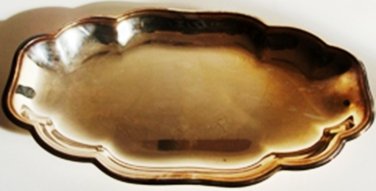 WM ROGERS SILVER CO SILVER-PLATE PAUL REVERE BREAD/SNACK TRAY