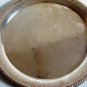 F B ROGERS VINTAGE 12" SILVER PLATE SERVING PLATTER W/ ROPE EDGING RIM