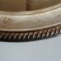F B ROGERS VINTAGE 12" SILVER PLATE SERVING PLATTER W/ ROPE EDGING RIM