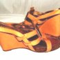APEPAZZA WOMENS GREEN STRAPPY WEDGE SANDAL SIZE 7M