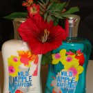 BATH & BODY WORKS WILD APPLE DAFFODIL 2 PC BATH SET