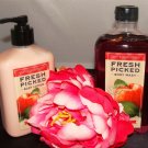 BATH & BODY WORKS FRESH PICKED APPLES 2 PC BATH SET BATH & BODY WORKS FRESH PICKED APPLES 2 PC BATH SET