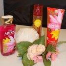 B & BW TOKYO LOTUS & APPLE BLOSSOM 3 PC BATH AND BODY SET B & BW TOKYO LOTUS & APPLE BLOSSOM 3 PC BATH AND BODY SET