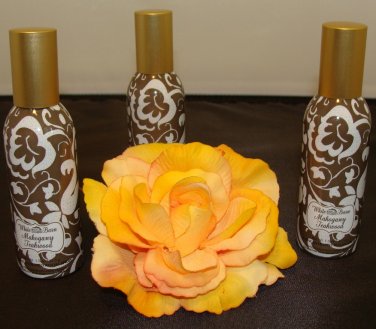 BATH & BODY WORKS MAHOGANY TEAKWOOD 3 CAN ROOM SPRAY SET