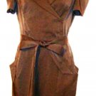 C LUCE BLACK SHORT SLEEVE DRESS W/ TIE BELT SIZE SM 4-6