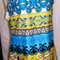 YOUNG TRENDS WOMEN'S V-NECK SLEEVELESS MULTI-COLOR DRESS SIZE S, L, XL