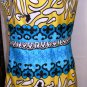 YOUNG TRENDS WOMEN'S V-NECK SLEEVELESS MULTI-COLOR DRESS SIZE S, L, XL