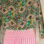 TCEC WOMEN'S PRINT FRINGE MULTI-COLOR BATWING SLEEVE JACKET SIZE SM, MED, LG
