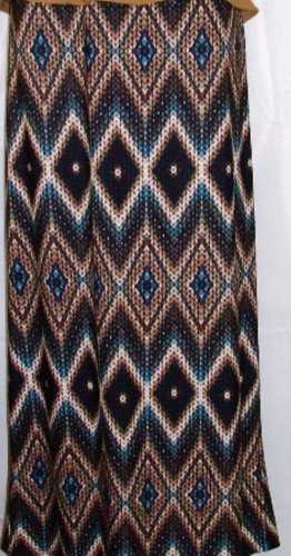 VERONICA M WOMEN'S MAXI WIDE WAIST MULTI-COLOR PRINT SKIRT SIZE SM, MED, L, XL