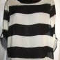 RACHEL KATE WOMEN'S BLACK & WHITE STRIPED BLOUSE SIZES SM 6-8, MED 10-12