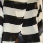 RACHEL KATE WOMEN'S BLACK & WHITE STRIPED BLOUSE SIZES SM 6-8, MED 10-12