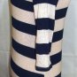 HELLO MISS NAVY/BEIGE STRIPE SHEATH 3/4 SLEEVE DRESS SIZE SM, MED, L