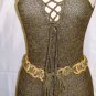MIILLA CROCHET OLIVE GREEN TUNIC W/ TIE SIZE SM