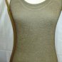 MIILLA DOUBLE LAYER OLIVE GREEN TANK TOP W/ DOUBLE KNOTTED SCARF SIZE SM