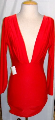 WENJLE MINI SEXY RED CLUB DRESS SIZE, SM, MED,
