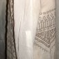 ANDREE OFF WHITE EMBROIDER TUNIC TOP SIZE, LG