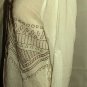 ANDREE OFF WHITE EMBROIDER TUNIC TOP SIZE, LG