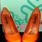 MADELINE GIRL STARLITE YELLOW WEDGE PUMP SIZE 7.5