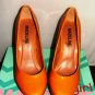 MADELINE GIRL STARLITE YELLOW WEDGE PUMP SIZE 7.5