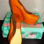 MADELINE GIRL STARLITE YELLOW WEDGE PUMP SIZE 7.5