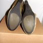 BACIO 61 NATURA OLIVE GREEN LACE SUEDE WEDGE MID-CALF BOOTIE WOMEN'S SIZE 7.5