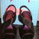 POETIC LICENCE WOMENS ROYAL OCCASION BLACK PLATFORM PUMPS SIZE 8, 9