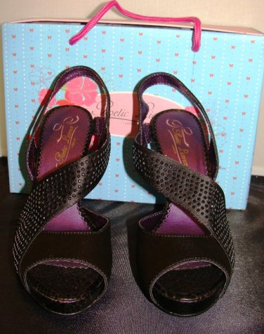POETIC LICENCE WOMENS ROYAL OCCASION BLACK PLATFORM PUMPS SIZE 8, 9