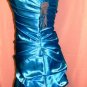 LETS FASHION TEAL GREEN STRAPLESS SPECIAL OCCASIONS DRESS SIZE, X-SM
